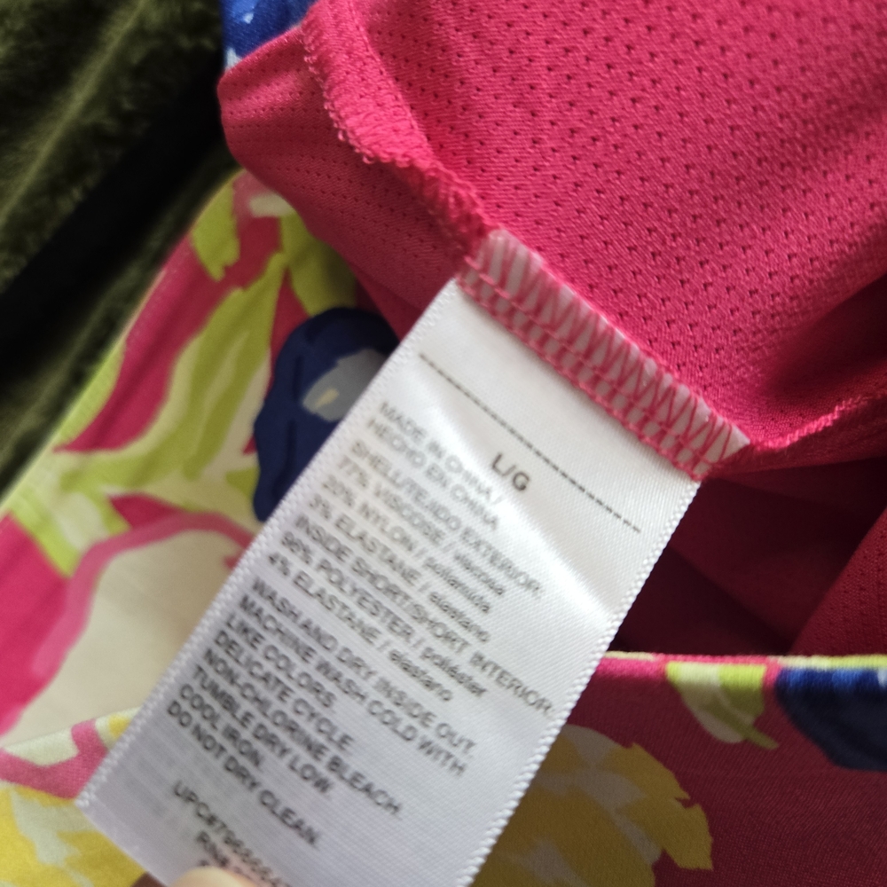 Rafaella Tropical Floral Skort in Pink and Blue - Picture 5 of 5